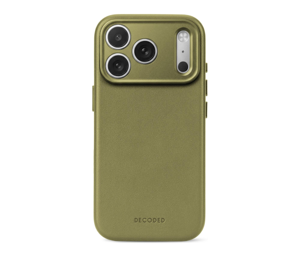 Decoded Leather Backcover do iPhone 18 Pro MagSafe (moss green) - 1586667 - zdjęcie